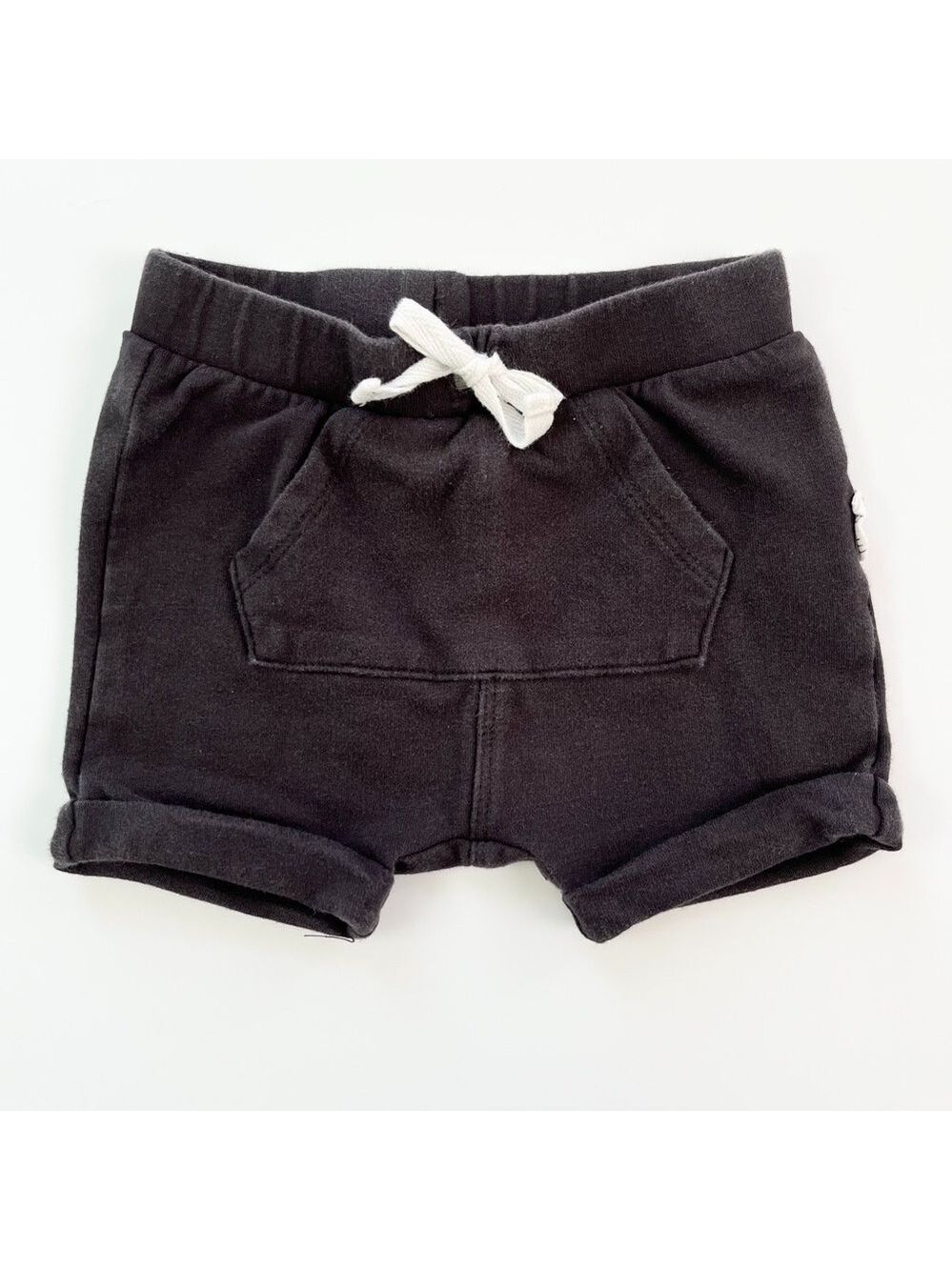 Miles the Label Classic Black Kids Shorts with Drawstring